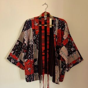 Anthropologie quilted kimono jacket